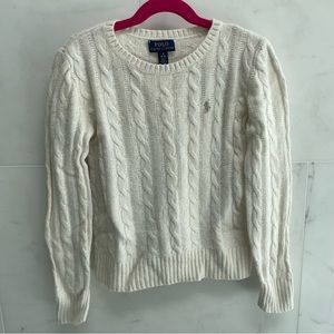 Polo Cream and Gold Knit Sweater